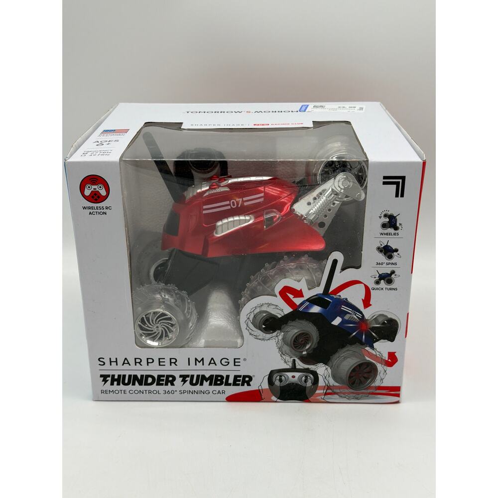 Sharper Image Thunder Tumbler Remote Control 360 Spinning Car 27 MHz Ages 6+